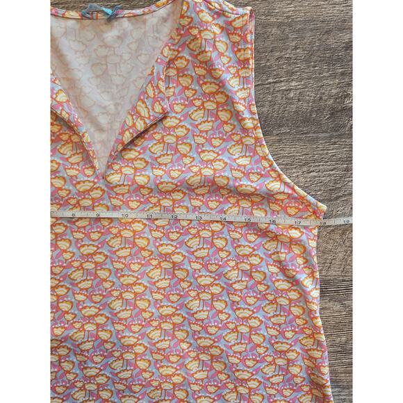 J.McLaughlin Catalina Cloth Shift Dress Medium Sleeveless Caravelle Tulip blue - Picture 2 of 7